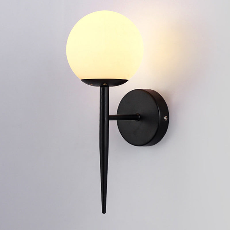 Retro Simple Industrial Style Sphere Wall Mount Lighting Glass Wall Mounted Lighting for Living Room