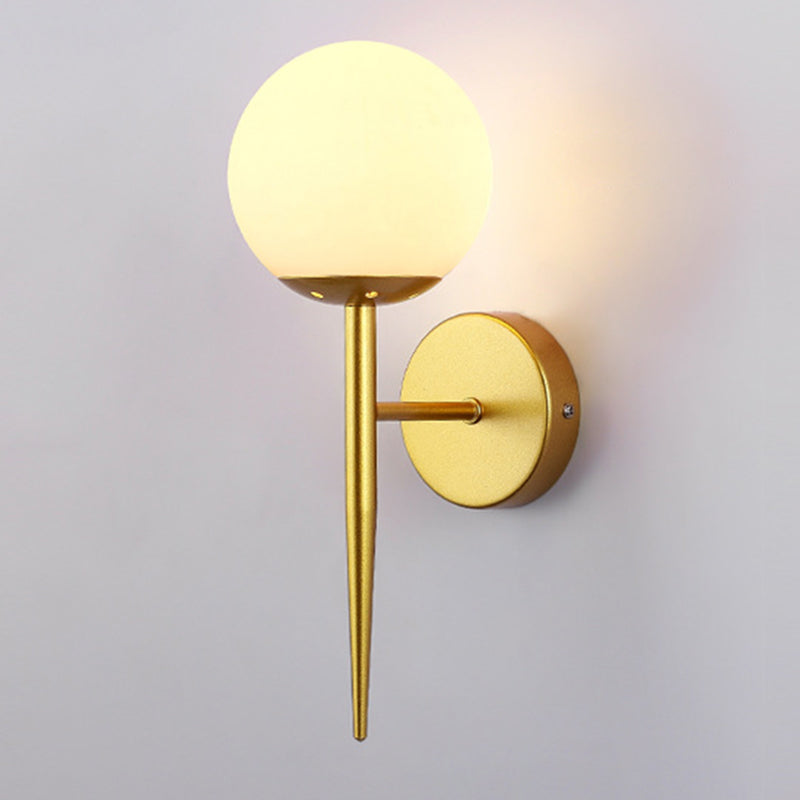 Retro Simple Industrial Style Sphere Wall Mount Lighting Glass Wall Mounted Lighting for Living Room