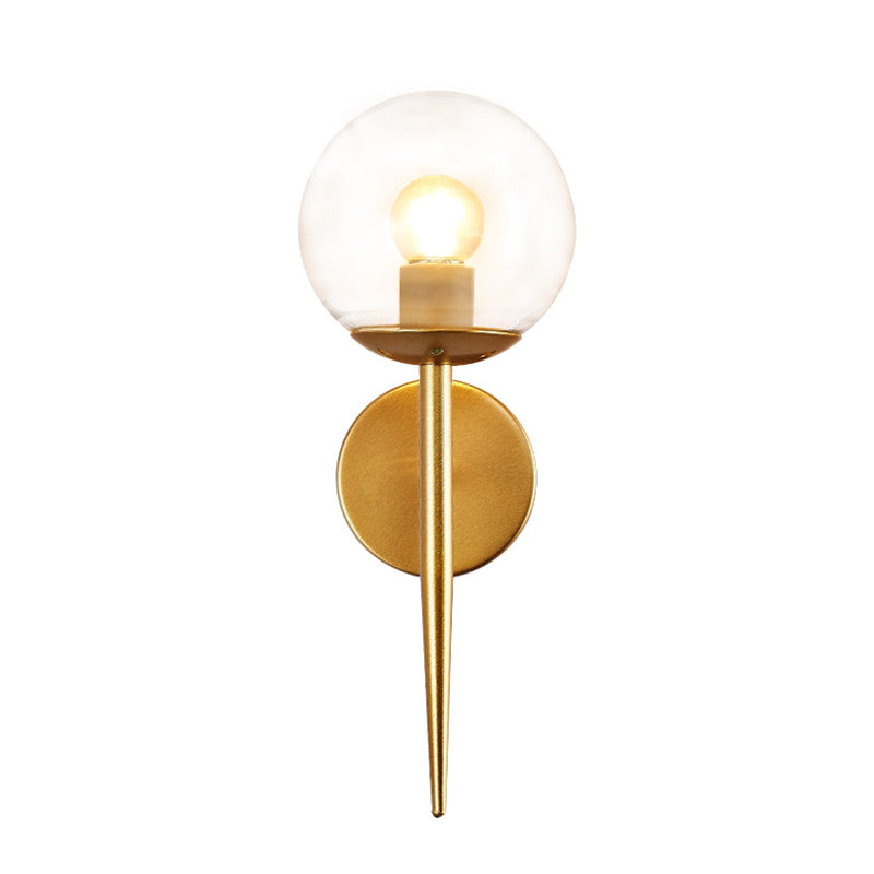 Retro Simple Industrial Style Sphere Wall Mount Lighting Glass Wall Mounted Lighting for Living Room