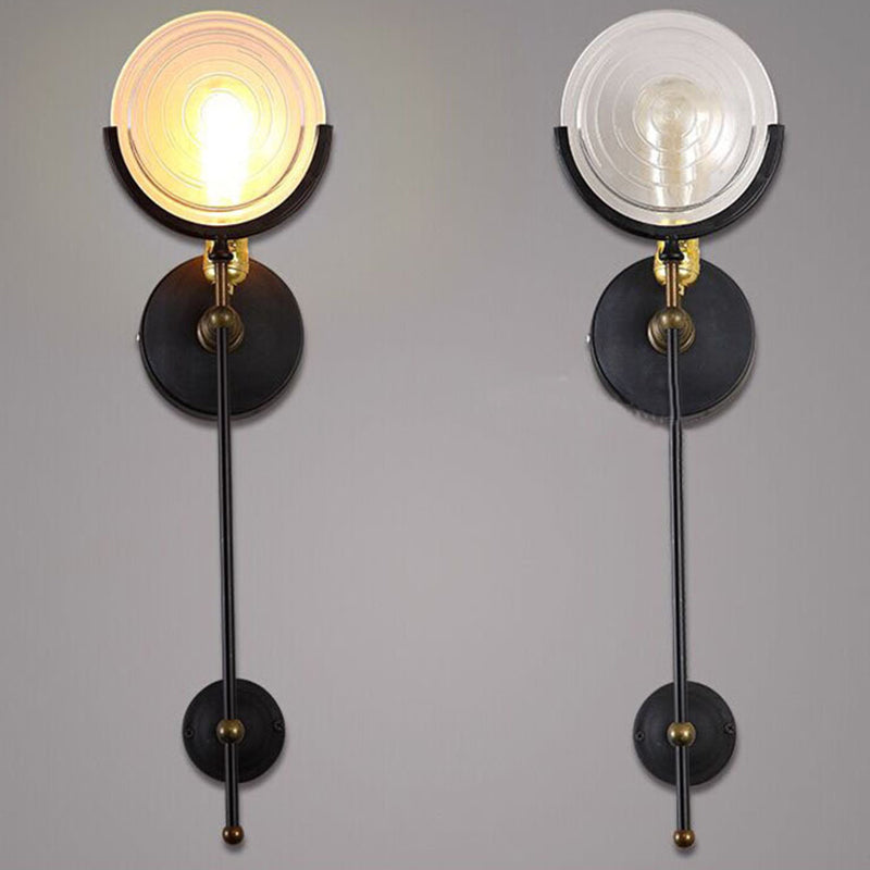 Vintage Industrial Disc Wand Monting Lighting Glaswandmontage Beleuchtung für Bett