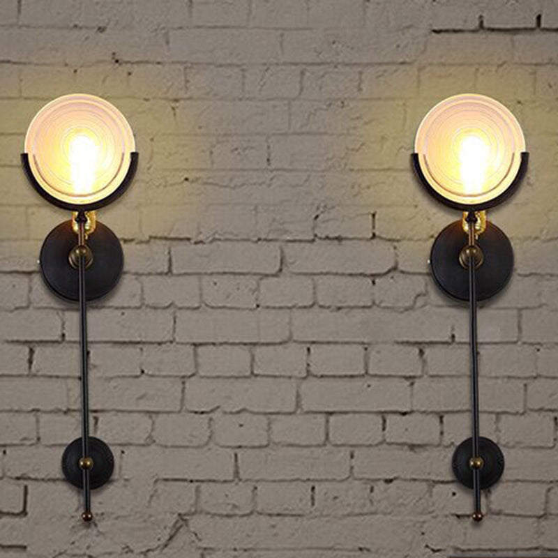 Vintage Industrial Disc Wand Monting Lighting Glaswandmontage Beleuchtung für Bett