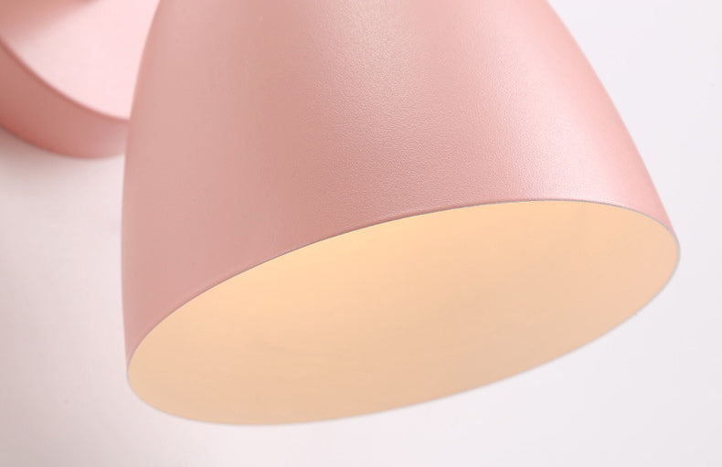 Nordic Style Cone-Shaped Wall Light 1 Light Iron Wall Lamp for Living Room