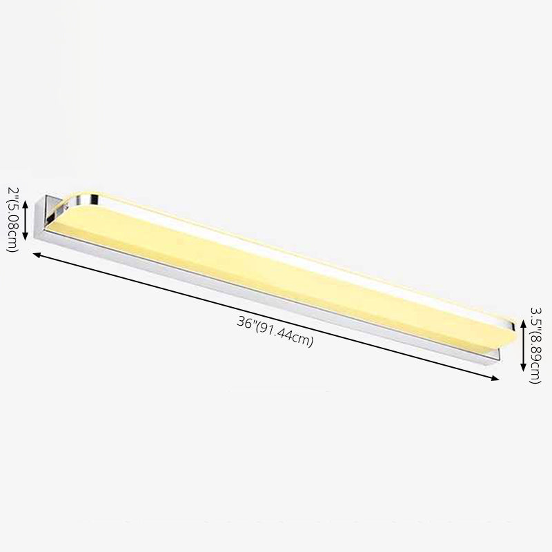 Modern Minimalist Style Linear Vanity Lighting Fixtures Acrylic Vanity Sconce