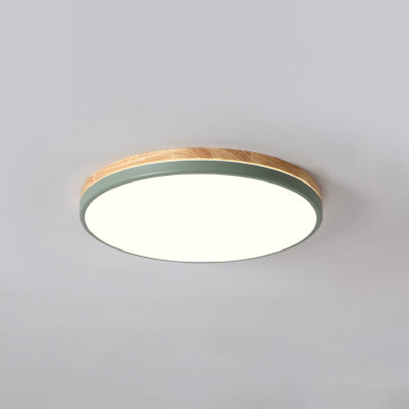 Ultrathin Round Hallway Flush Light Fixture Acrylic LED Macaron Ceiling Mounted Lamp