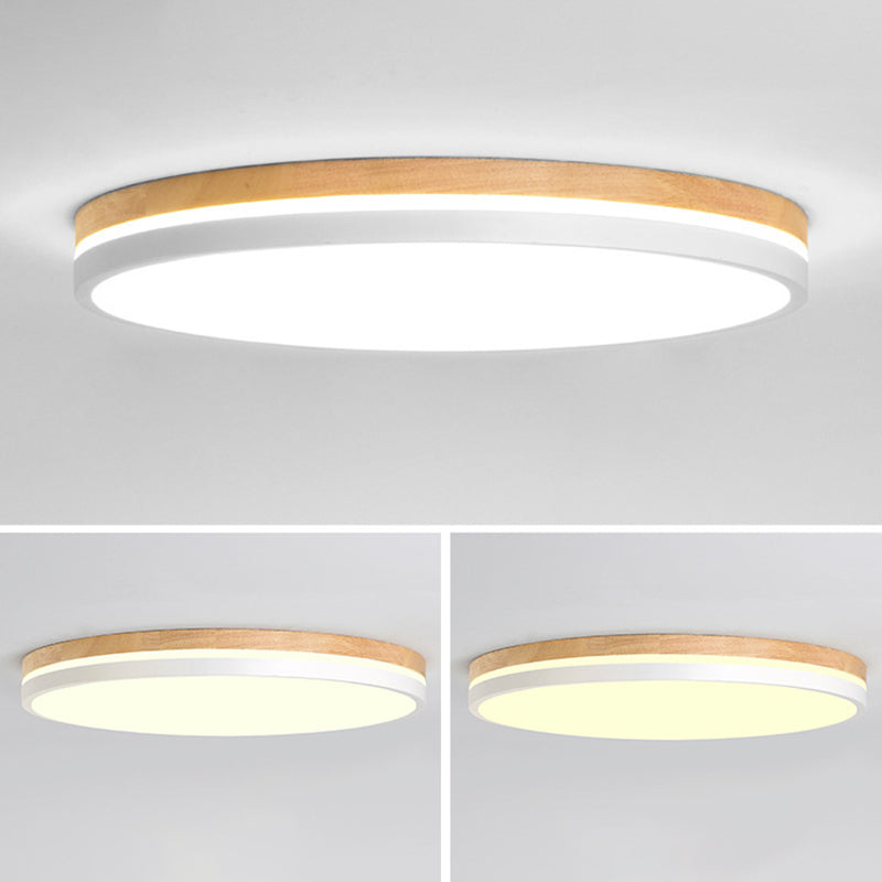 Ultrathin Round Hallway Flush Light Fixture Acrylic LED Macaron Ceiling Mounted Lamp
