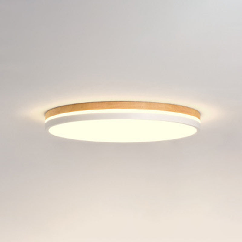 Ultrathin Round Hallway Flush Light Fixture Acrylic LED Macaron Ceiling Mounted Lamp