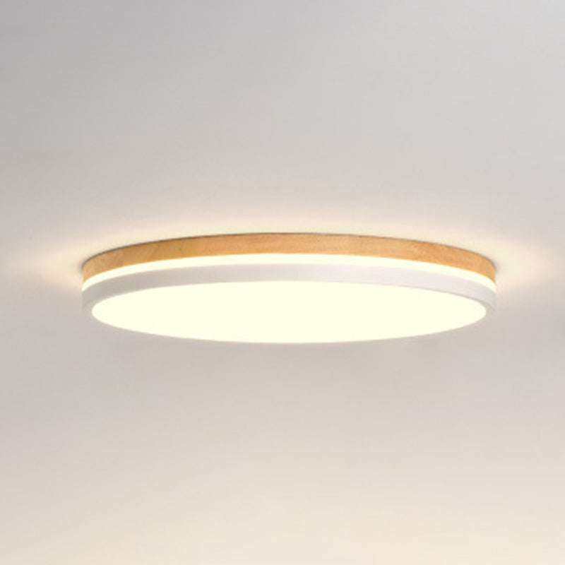 Ultrathin Round Hallway Flush Light Fixture Acrylic LED Macaron Ceiling Mounted Lamp