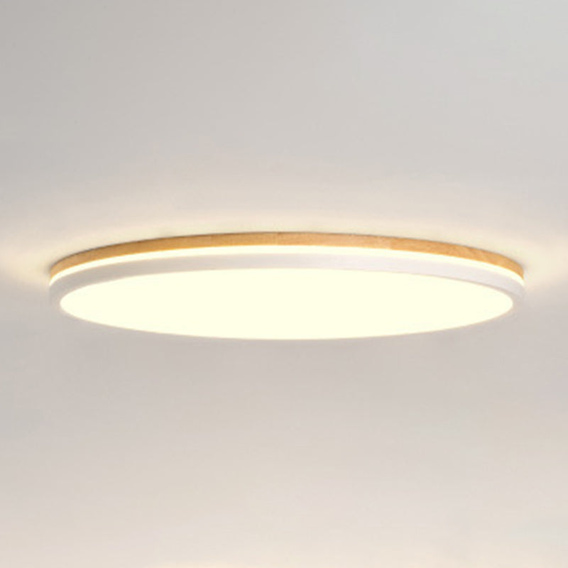 Ultrathin Round Hallway Flush Light Fixture Acrylic LED Macaron Ceiling Mounted Lamp