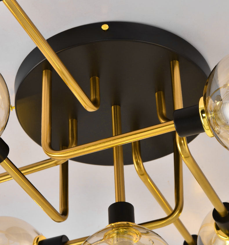 Nordic Luxury Flush Mount Illuminazione Illuminazione Creative Round Flush Mount Plafoniera per Camera da letto