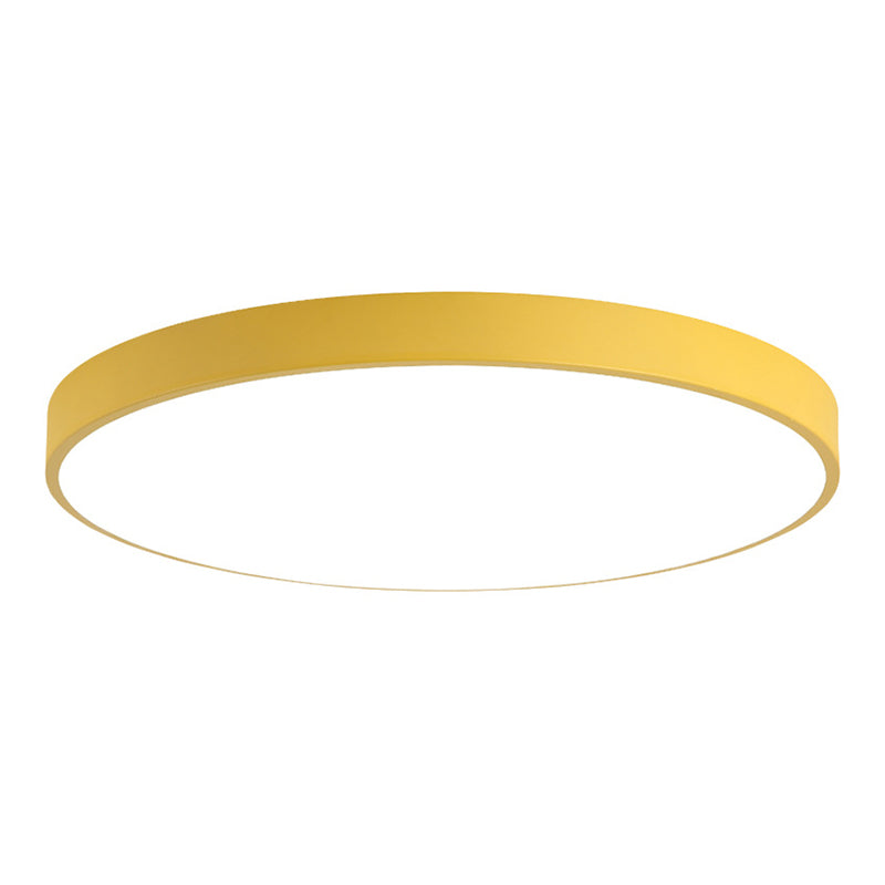 Minimalistische Macaron inbouw LED-lamp rond plafondarmatuur met acrylkap