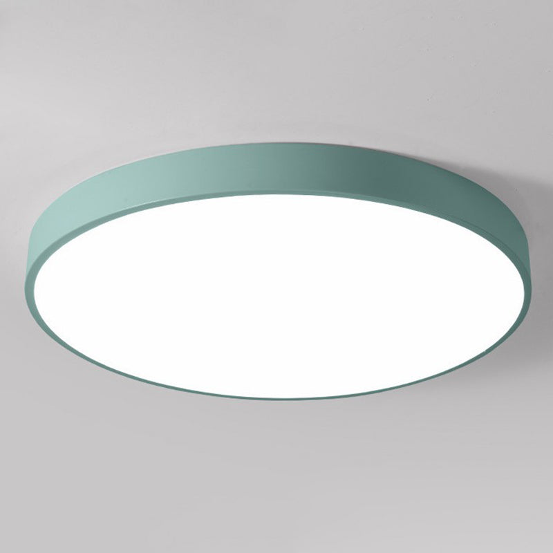 Minimalistische Macaron inbouw LED-lamp rond plafondarmatuur met acrylkap