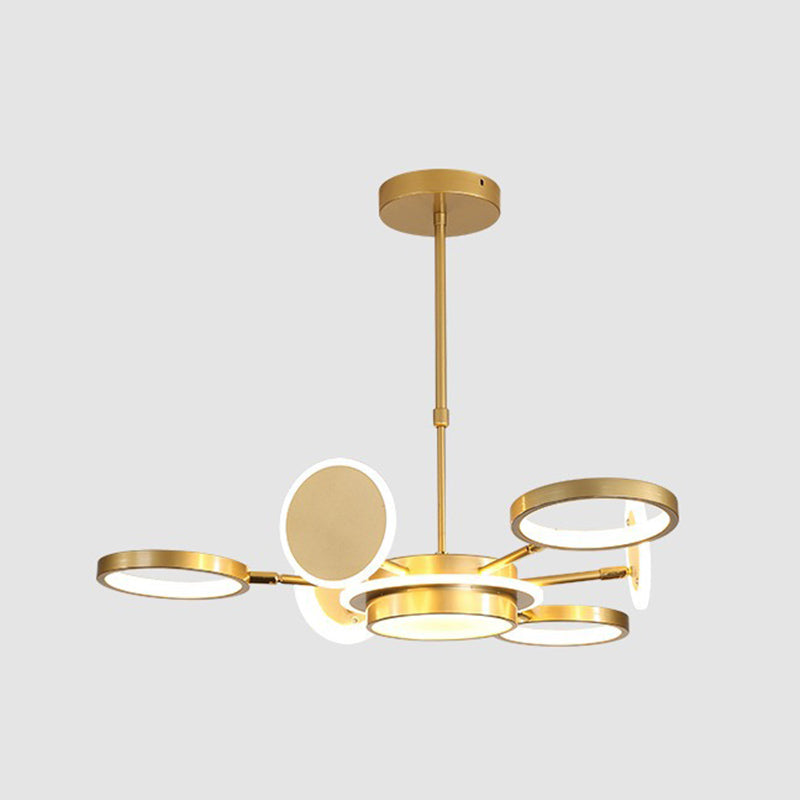 Lampadario a sospensione del metallo post-moderno Lampada a LED LED ROURO per soggiorno