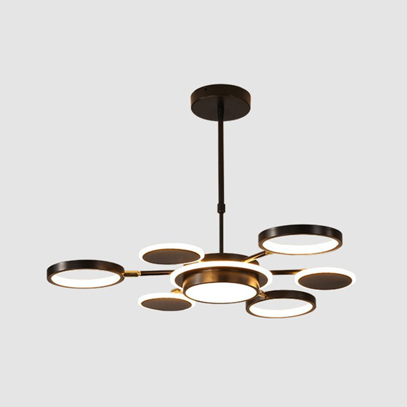 Lampadario a sospensione del metallo post-moderno Lampada a LED LED ROURO per soggiorno