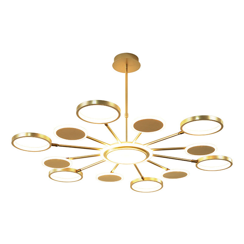 Lampadario a sospensione del metallo post-moderno Lampada a LED LED ROURO per soggiorno