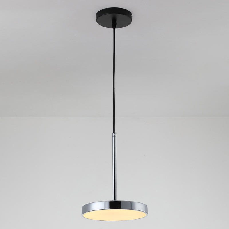 Nordic Simple Hanging Ceiling Light Circular Metal LED Hanging Light Fixtures for Restaurant