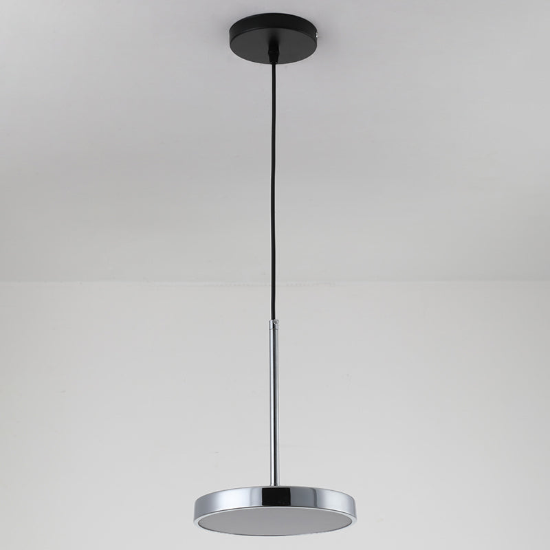 Nordic Simple Hanging Ceiling Light Circular Metal LED Hanging Light Fixtures for Restaurant