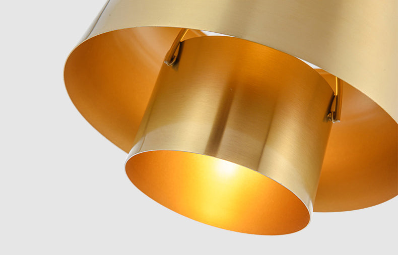 Forma de platillo volador posmoderno colgante de metal liviano 1 luz de suspensión de luz para sala de estar