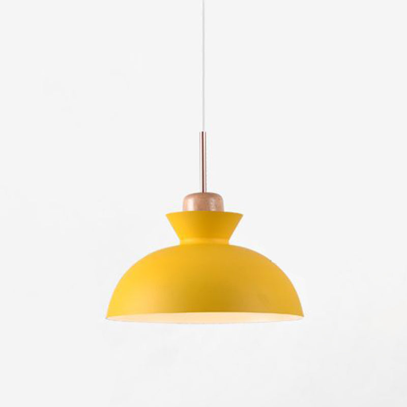 Aluminum Macaroon Hanging Light Contemporary Style Mini Suspension Lighting Fixture for Bedroom Kitchen