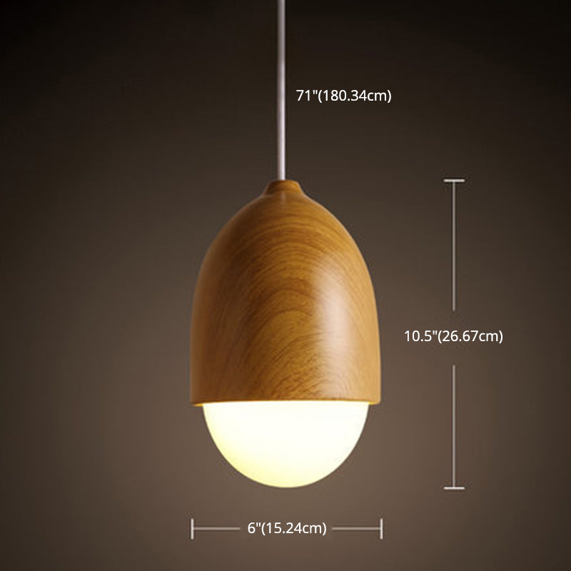 1 luces colgantes de forma especial ligera nueces creativas mini lámpara colgante en sombra de vidrio