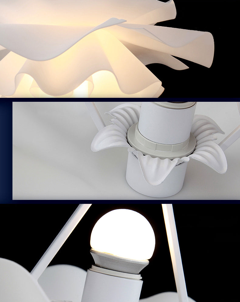 Nordic Style Flower Pendant Ceiling Light Acrylic Up and Down Lighting Hanging Light for Bedroom