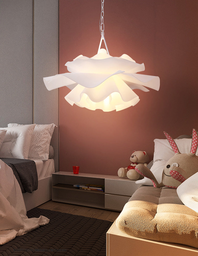 Nordic Style Flower Pendant Ceiling Light Acrylic Up and Down Lighting Hanging Light for Bedroom