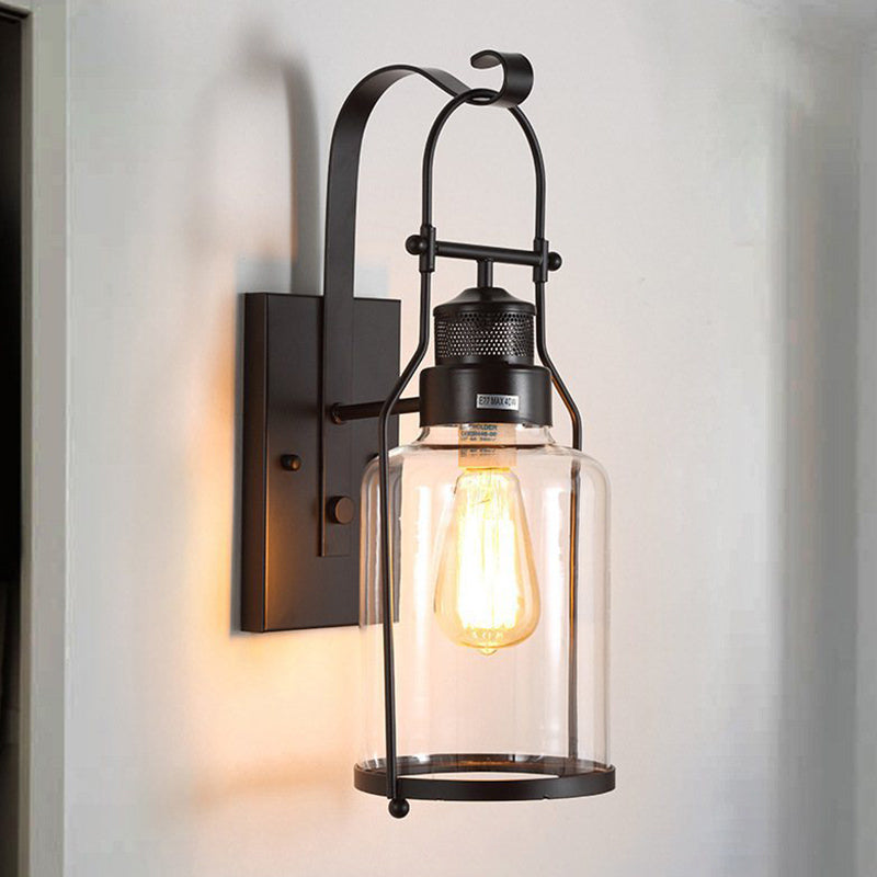 Vintage Industrieflasche Wandmontage Lichter Glas Flush Mount Montage Wandleuchte für Cafésgeschäft