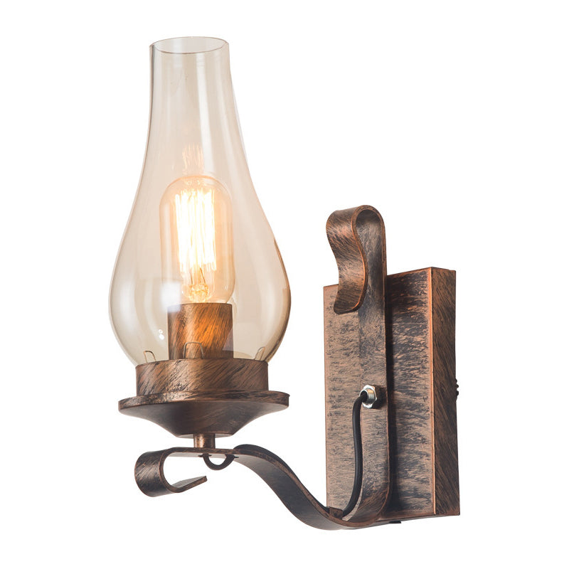 Vintage Industrielle Vase Wandleuchte Beleuchtungsglas Wandmontage Leuchte für Schlafzimmer