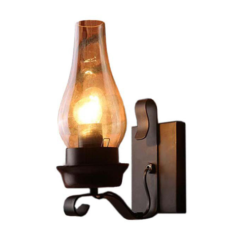 Vintage Industrielle Vase Wandleuchte Beleuchtungsglas Wandmontage Leuchte für Schlafzimmer