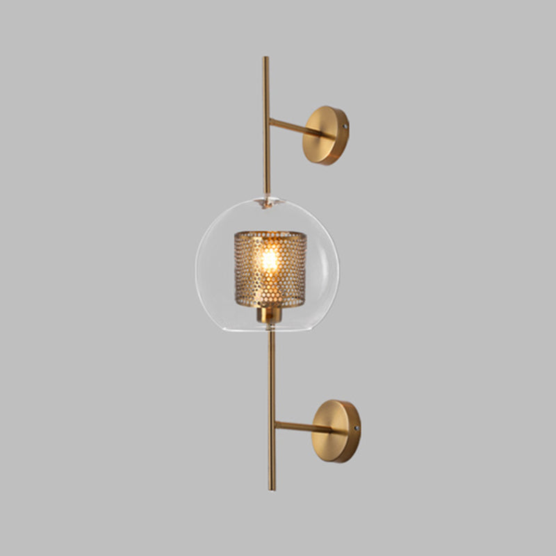 Vintage industrielle geometrische Wandmontage mit Beleuchtungsglaswandhalterung für Wohnzimmer