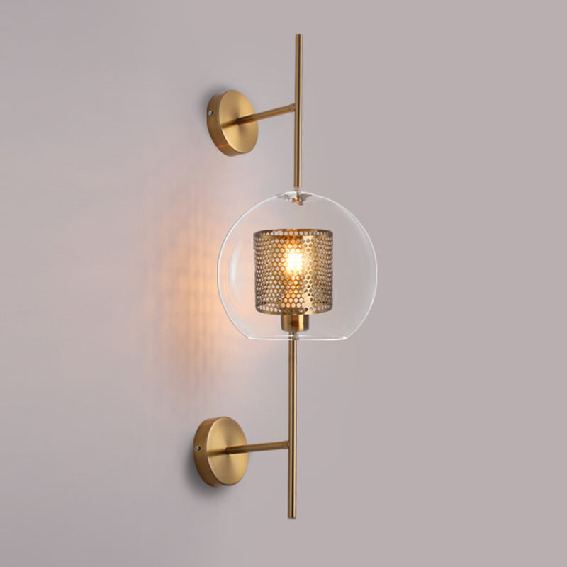 Vintage industrielle geometrische Wandmontage mit Beleuchtungsglaswandhalterung für Wohnzimmer