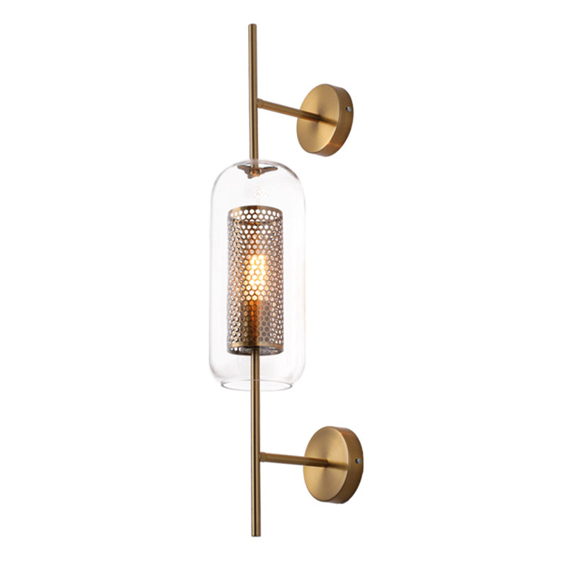 Vintage Industrial Geometric Wall Mounted Lighting Glass Wall Mount Lamp for Living Room