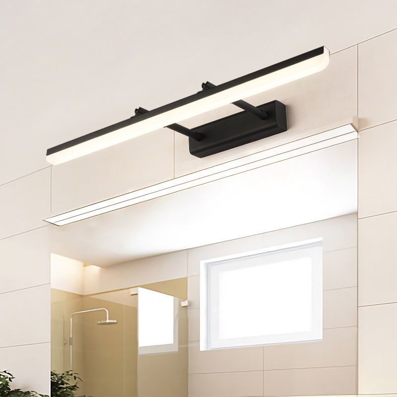 Modern Minimalist Style Linear Vanity Lighting Fixtures Plastic Vanity Sconces