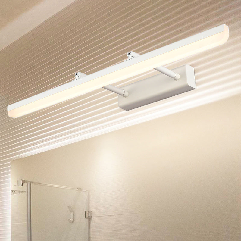 Modern Minimalist Style Linear Vanity Lighting Fixtures Plastic Vanity Sconces
