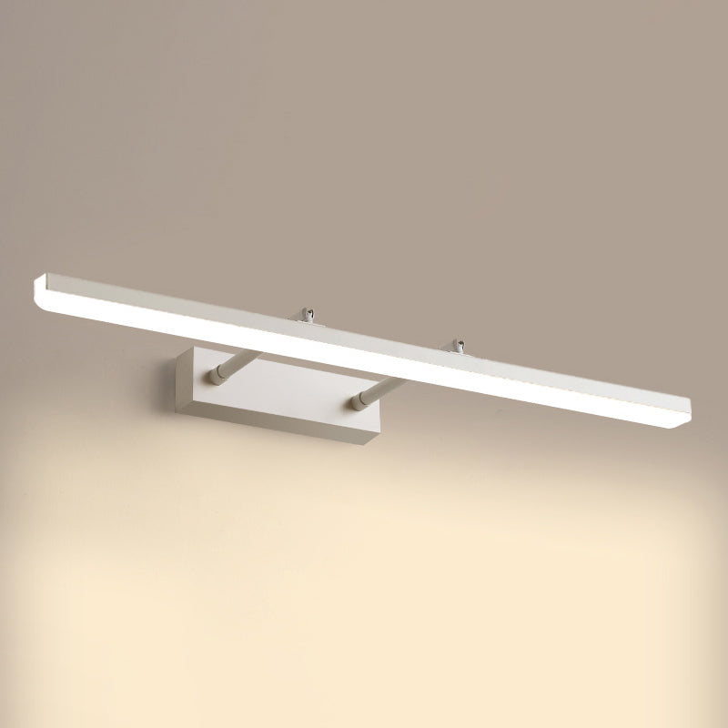 Modern Minimalist Style Linear Vanity Lighting Fixtures Plastic Vanity Sconces