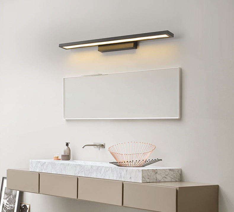 Rectangle Vanity Lighting Fixtures Modern Minimalist Style Metal Vanity Sconces