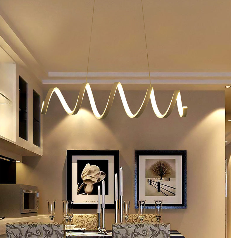 Weiße Acryl-federförmige LED-Kronleuchter Licht zeitgenössischer Minimalismus-Esszimmer Beleuchtung