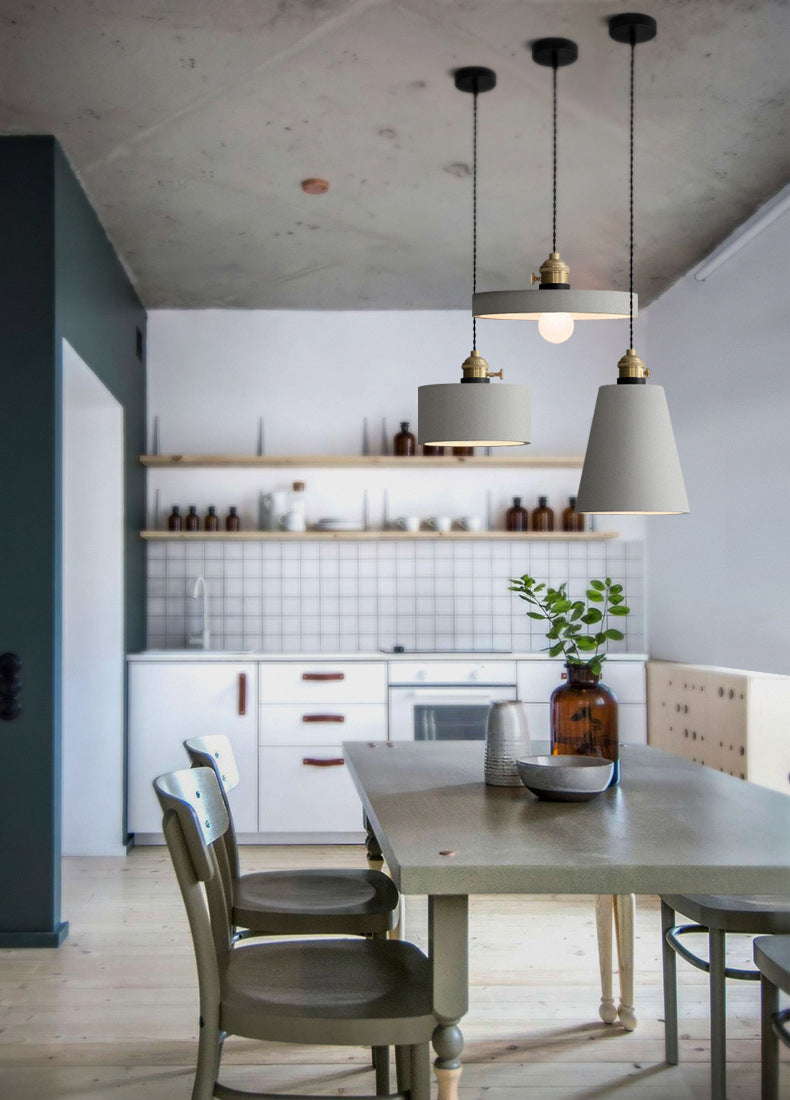 Luce a soffitto a sospensione geometrica Stile minimalista in stile Grigio Apco sospeso Luce a sospensione