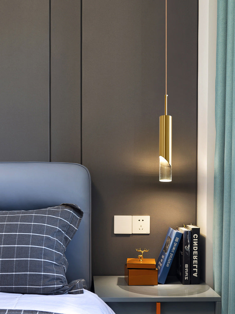 LED Mini Cilindri a cilindri Lighting Forma lampada a soffitto in metallo in tonalità acrilica trasparente