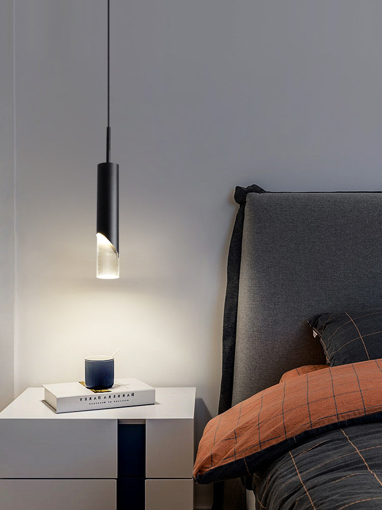 LED Mini Cilindri a cilindri Lighting Forma lampada a soffitto in metallo in tonalità acrilica trasparente