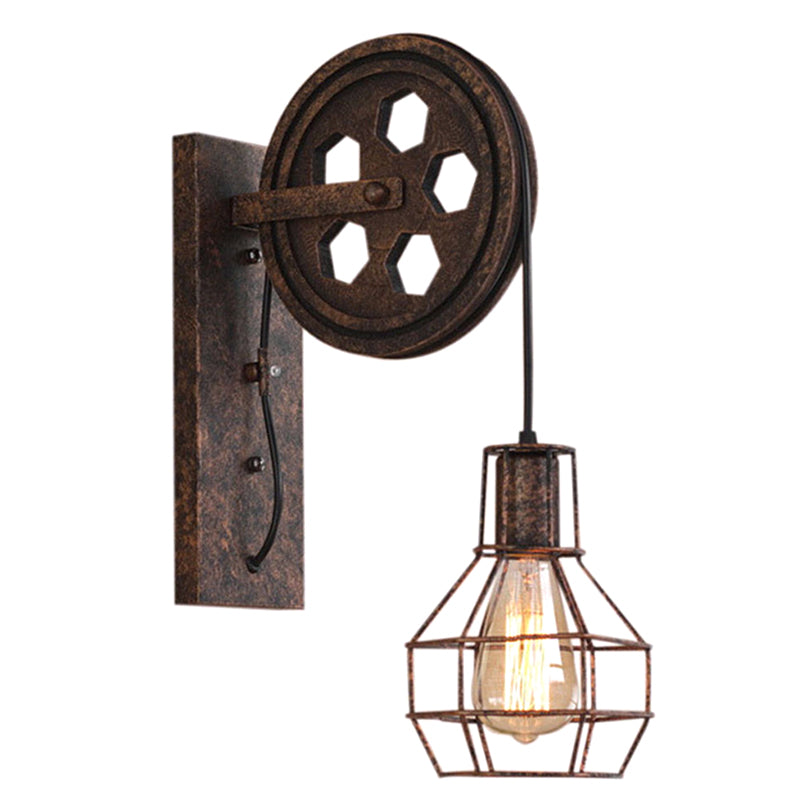 Vintage industriel Poullerie Plug-In Murne d'éclairage Metallic Mur Mur Sconce éclairage pour le restaurant