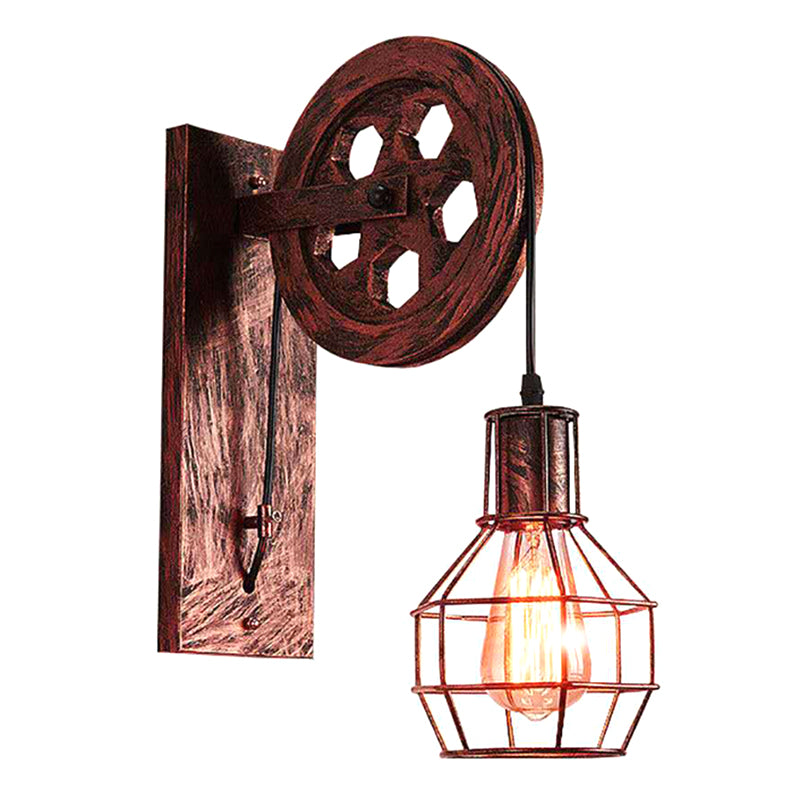 Vintage industriel Poullerie Plug-In Murne d'éclairage Metallic Mur Mur Sconce éclairage pour le restaurant