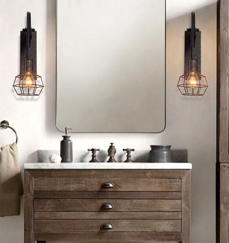 Vintage industriel Poullerie Plug-In Murne d'éclairage Metallic Mur Mur Sconce éclairage pour le restaurant