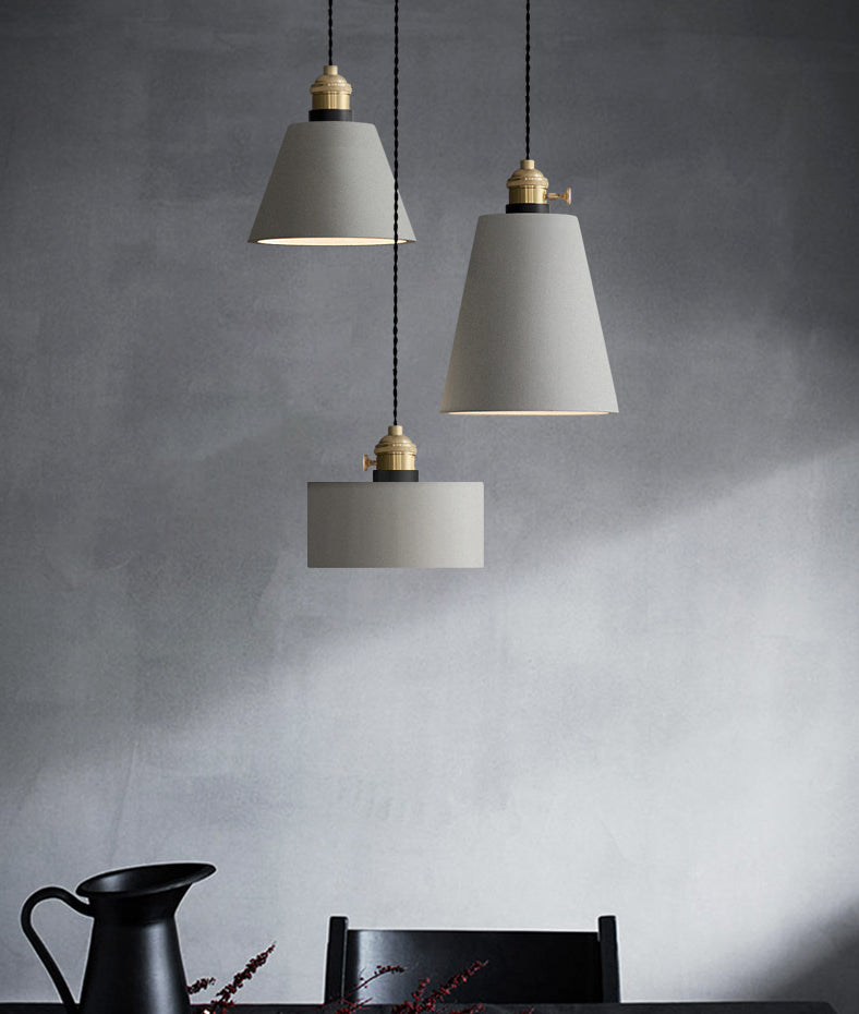 Luce a soffitto a sospensione geometrica Stile minimalista in stile Grigio Apco sospeso Luce a sospensione