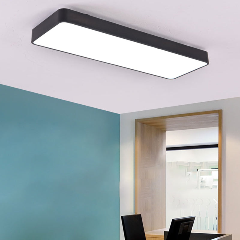Rectangle Box Flush Mount Lights Modern Minimalist Style Acrylic Flush Light