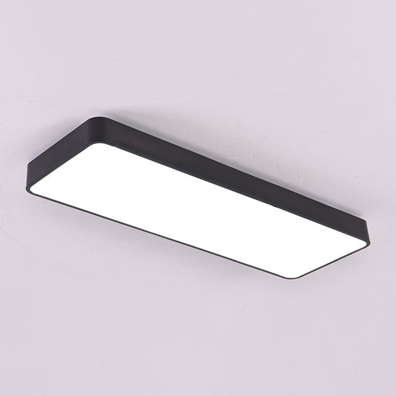 Rectangle Box Flush Mount Lights Modern Minimalist Style Acrylic Flush Light