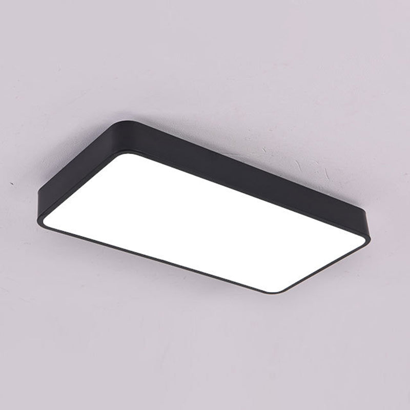 Rectangle Box Flush Mount Lights Modern Minimalist Style Acrylic Flush Light