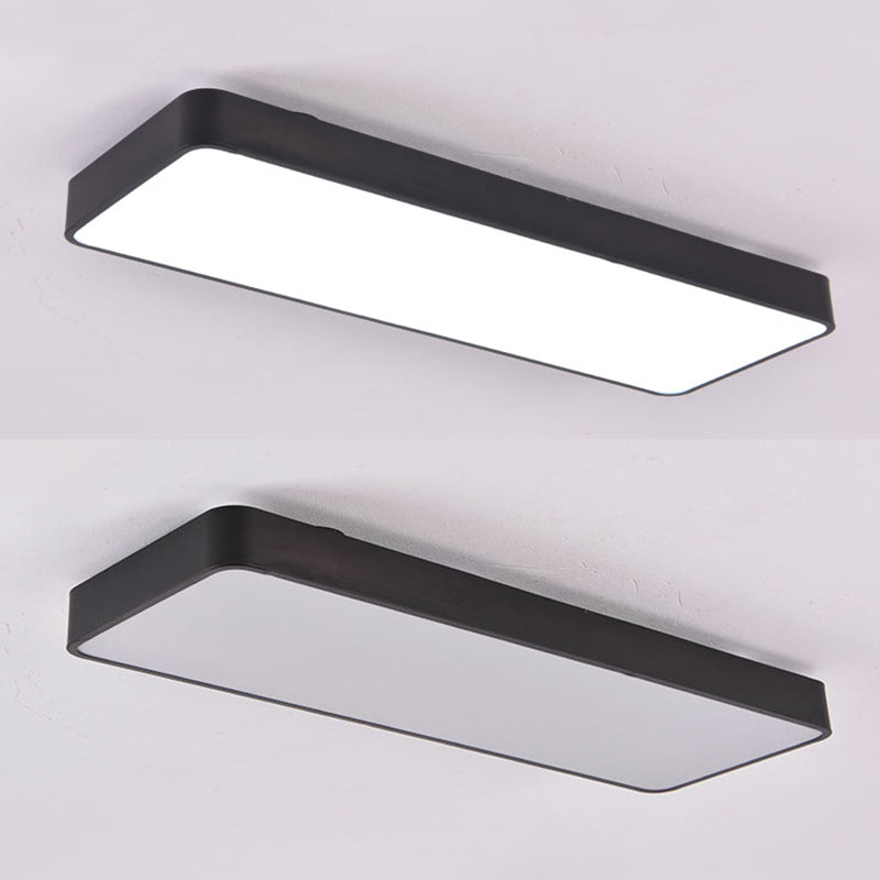 Rectangle Box Flush Mount Lights Modern Minimalist Style Acrylic Flush Light