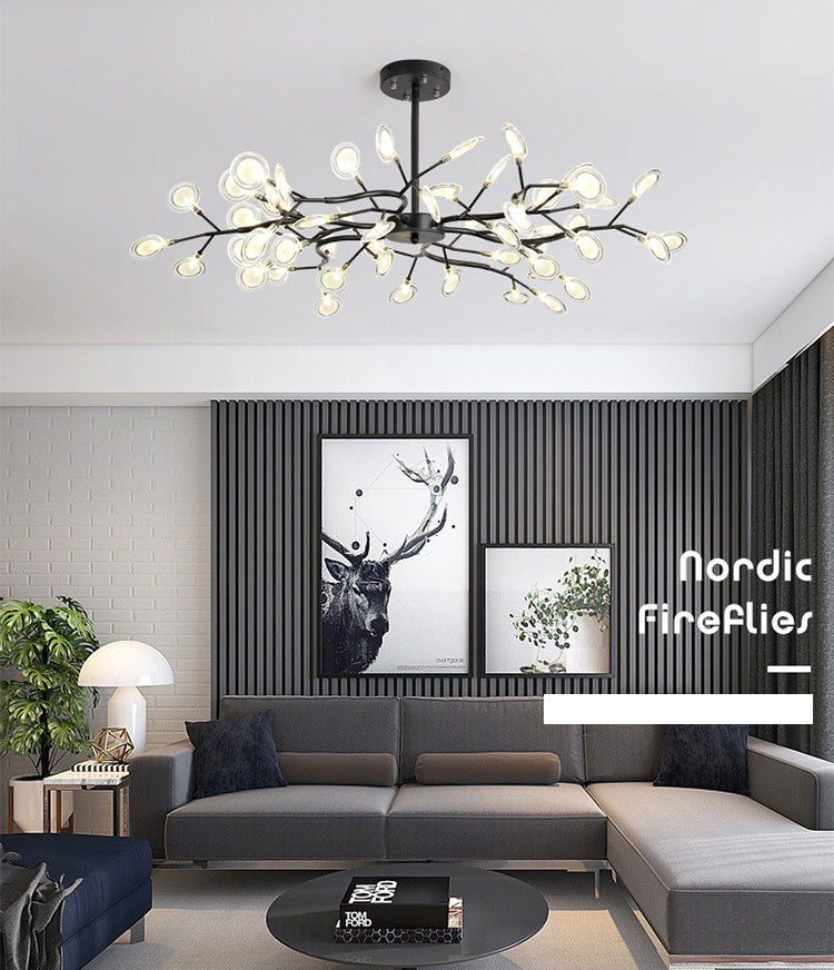 Spray Chandelier Light Fixtures Nordic Style Acrylic Pendant Light