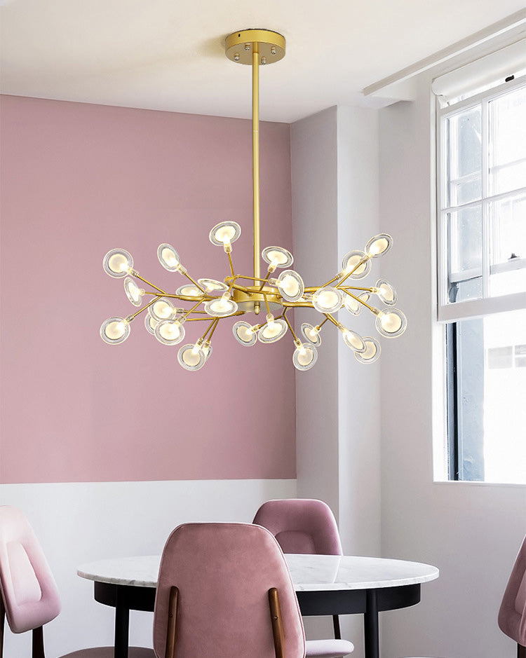 Spray Chandelier Light Fixtures Nordic Style Acrylic Pendant Light