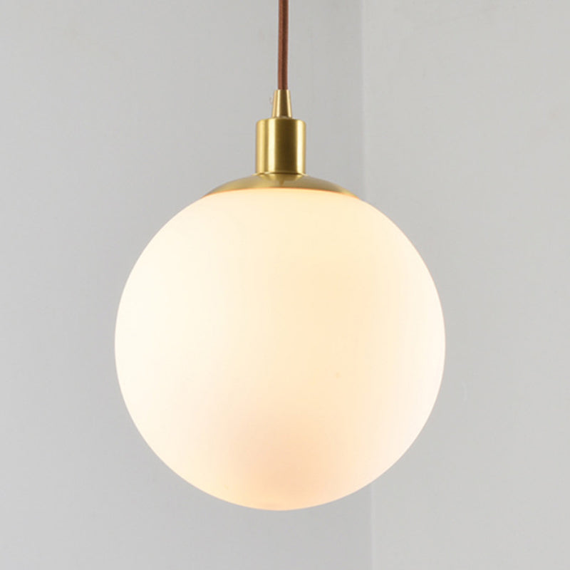 Sphärische Opalin-Glas-Suspensionsbeleuchtung einfach